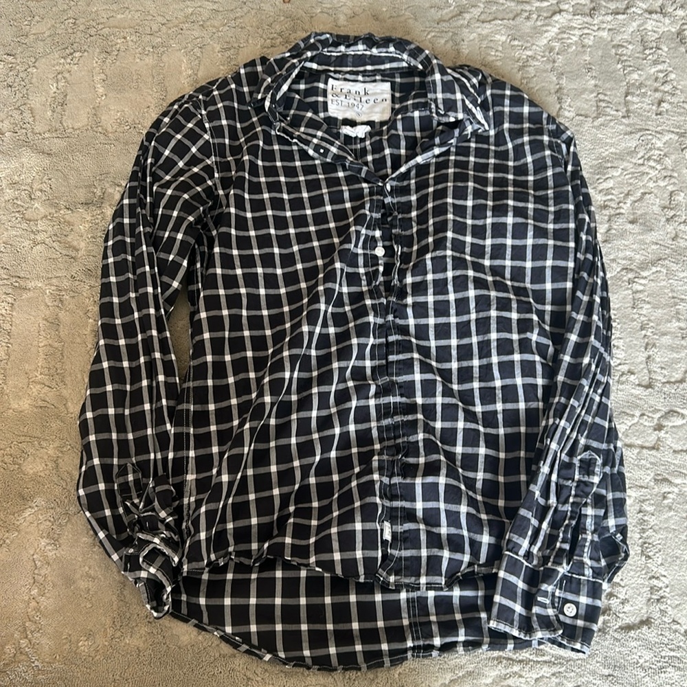 Frank & Eileen Finbar Plaid Button Down Shirt Size S